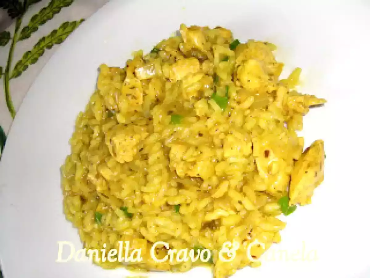 Risoto de Frango ao Curry