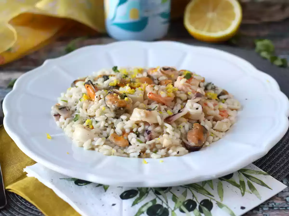 Risoto de frutos do mar congelado: Receita fácil, cremosa e saborosa