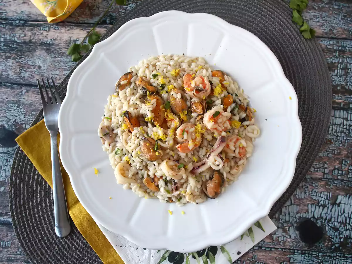 Risoto de frutos do mar congelado: Receita fácil, cremosa e saborosa - foto 2