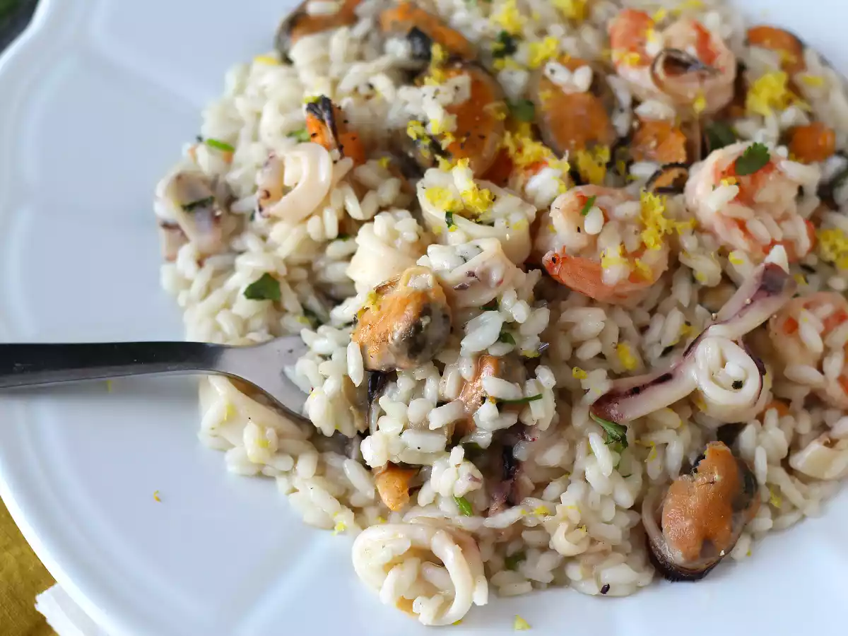 Risoto de frutos do mar congelado: Receita fácil, cremosa e saborosa - foto 5