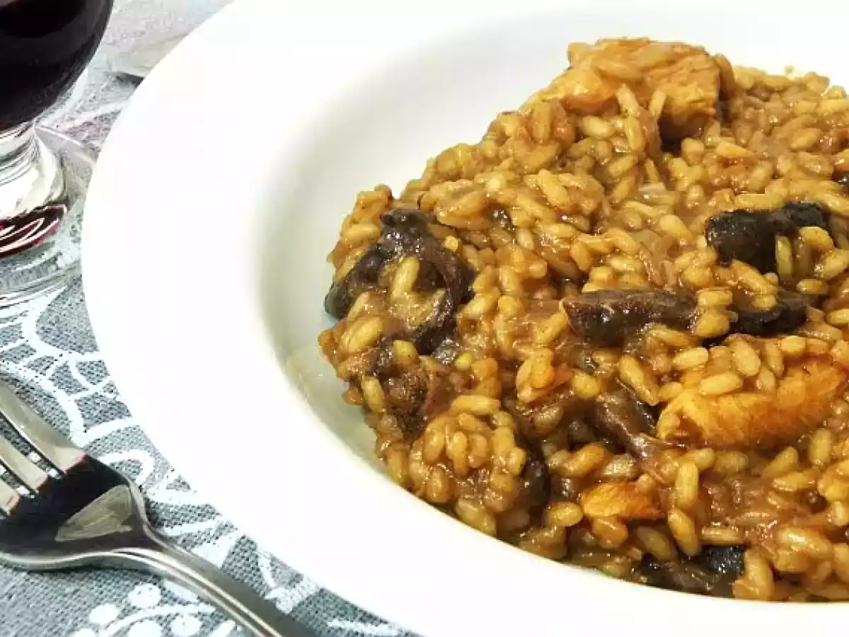 Risoto de Funghi e Frango