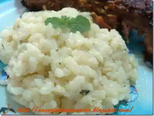 Risoto de hortelã