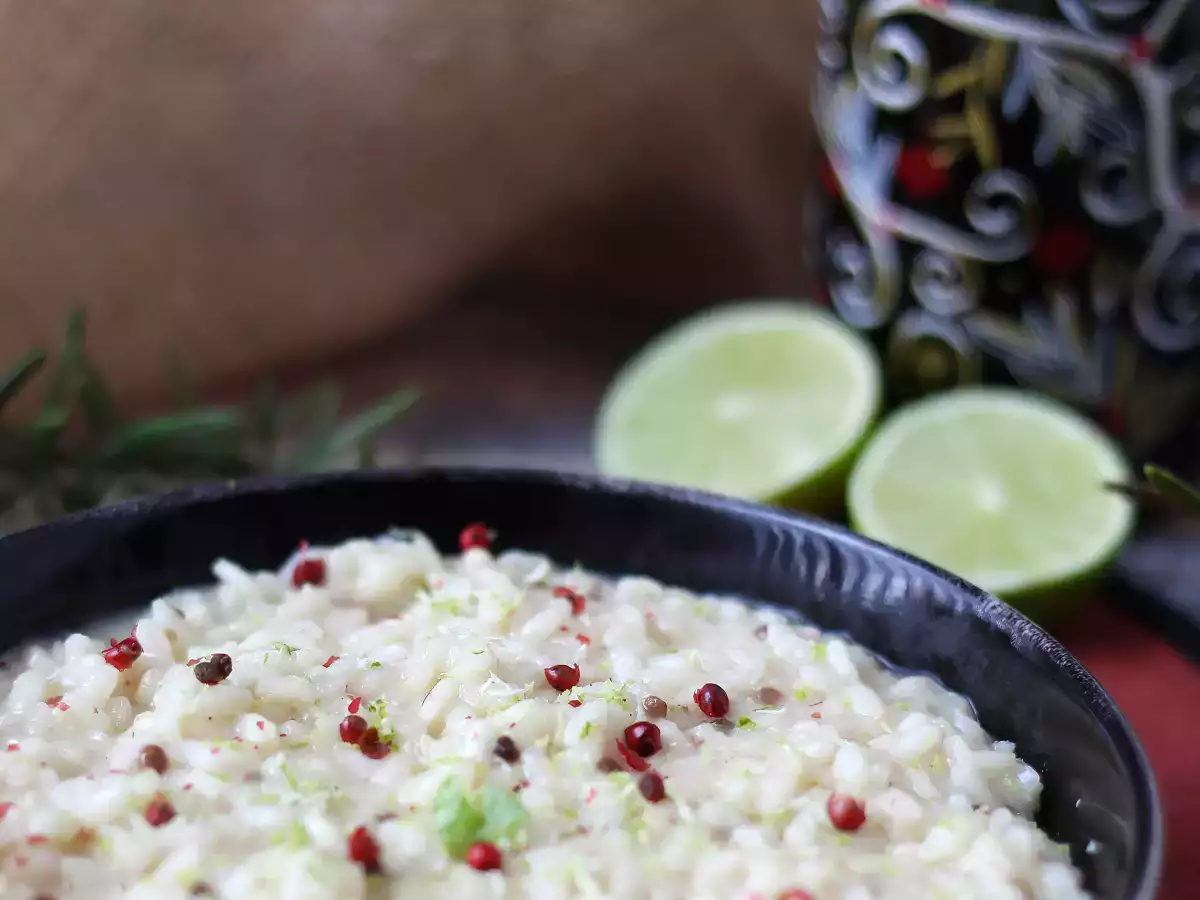 Risoto de limão com pimenta rosa: cremoso e perfeito para impressionar em ocasiões especiais - foto 7