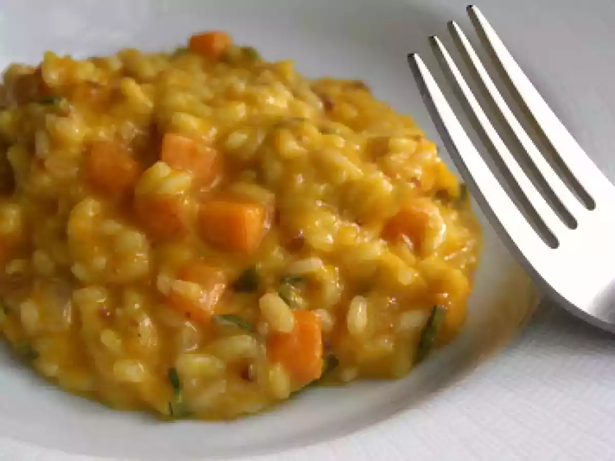 Risoto de Moranga com Mascarpone, Marsala e Sálvia