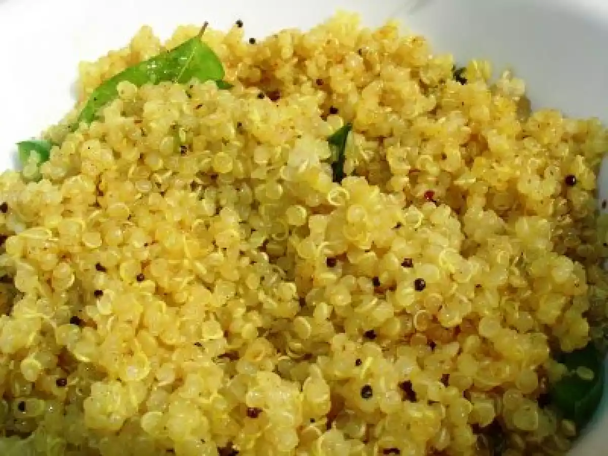 Risoto de Quinoa, tomate e queijo