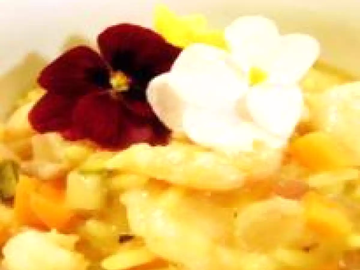 Risoto de Ratatouille com Camarão