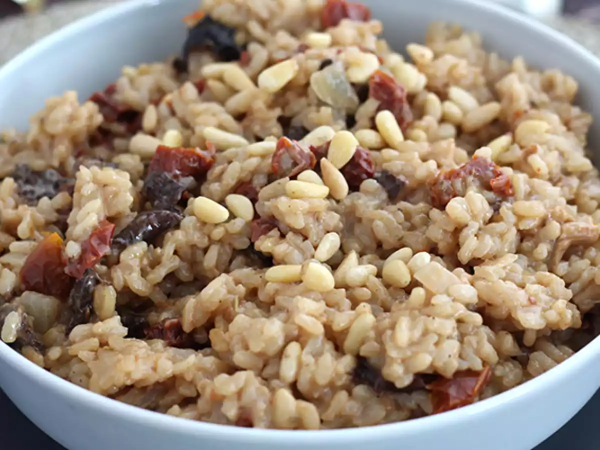 Risoto vegetariano - Tomates secos e champignons - foto 5