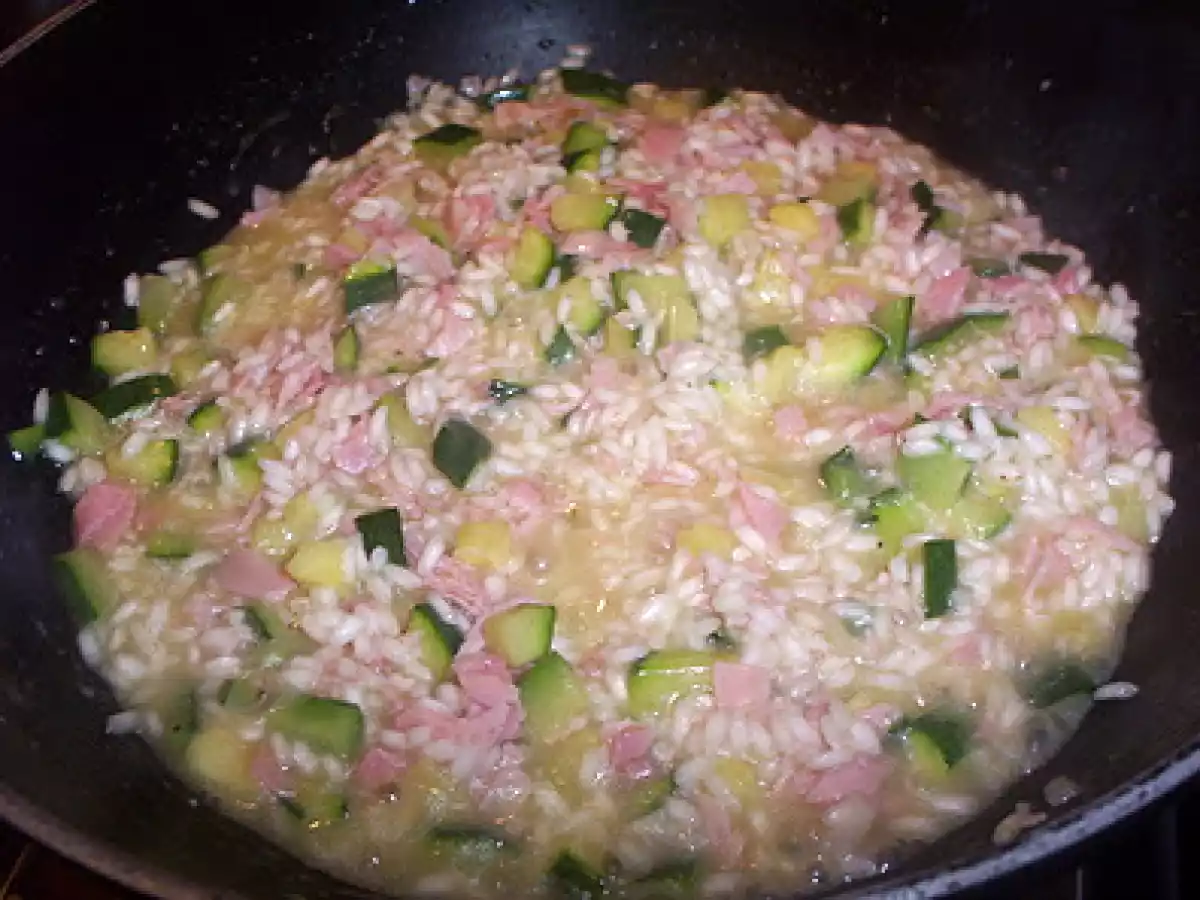 Risotto Abobrinhas e Presunto