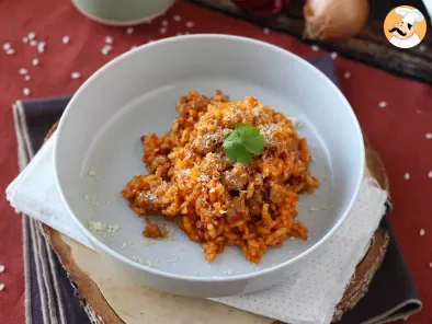 Risotto Alla 'Nduja, o arroz com linguiça e salame italiano - foto 5