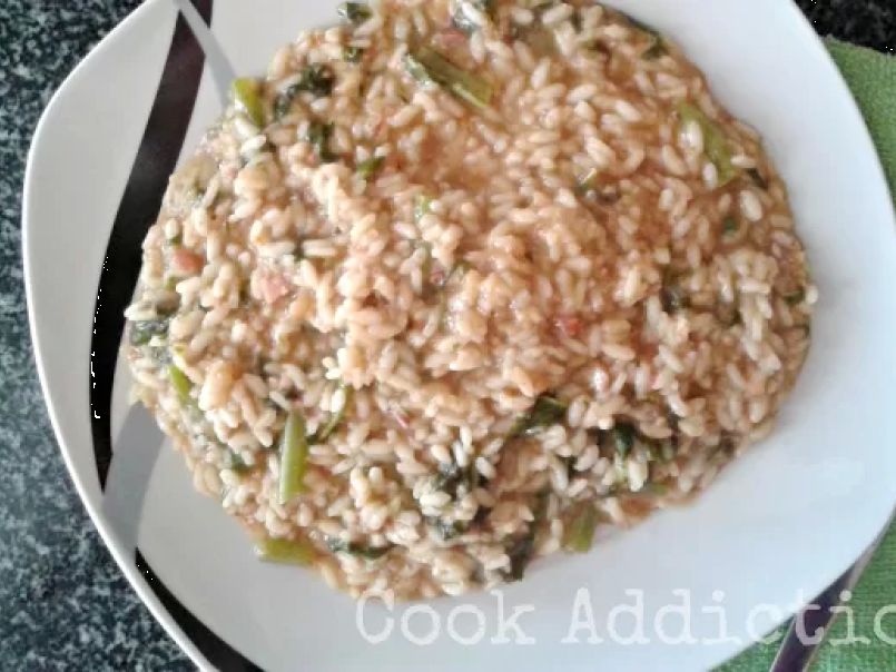 Risotto de alheira e grelos