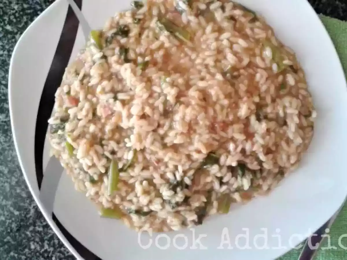 Risotto de alheira e grelos