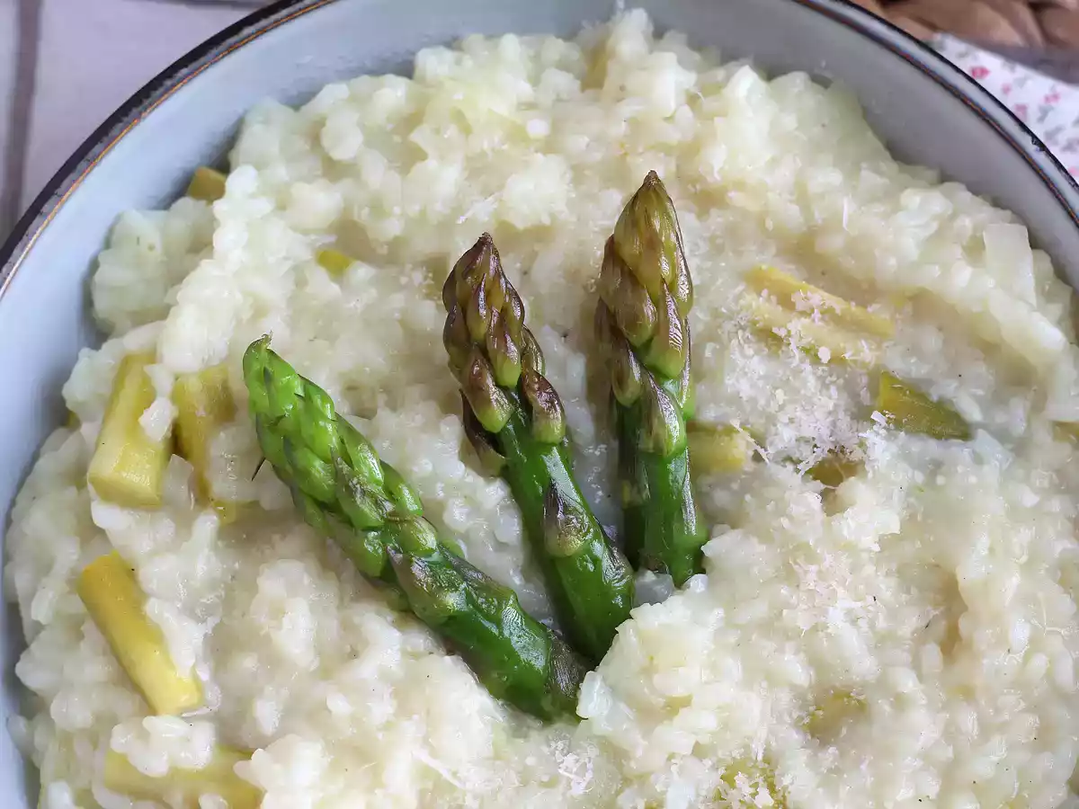 Risotto de aspargos verdes e parmesão - foto 2