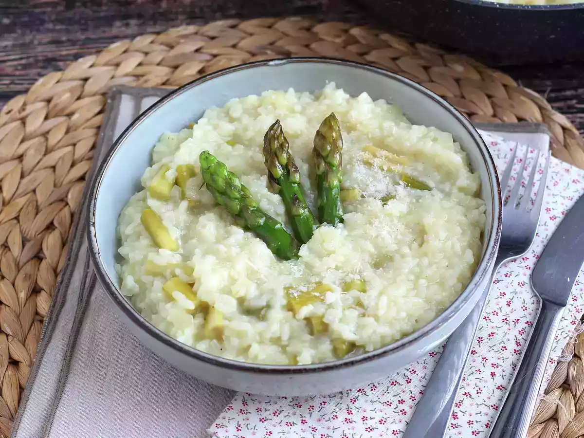 Risotto de aspargos verdes e parmesão - foto 3