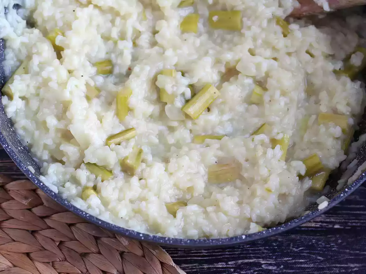 Risotto de aspargos verdes e parmesão - foto 4