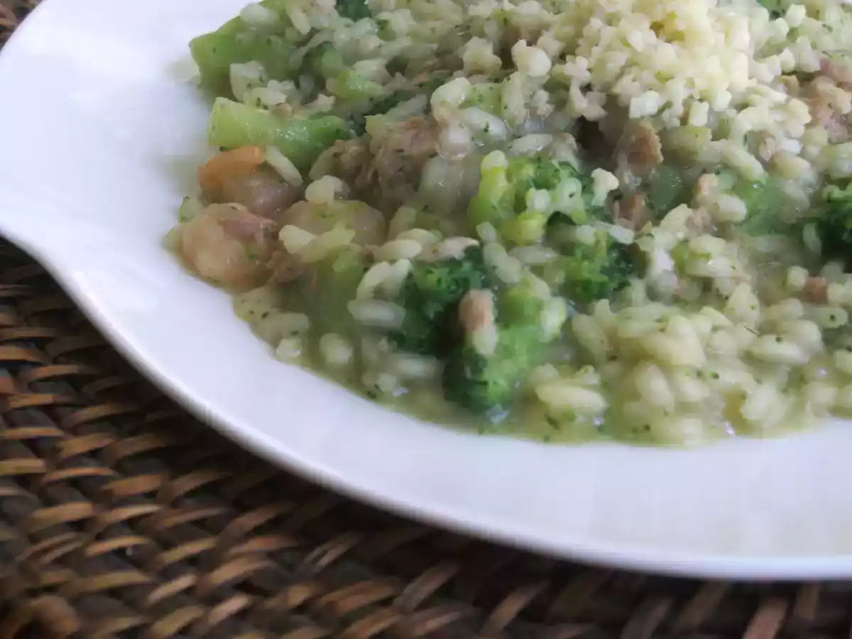 Risotto de Atum com Brócolos