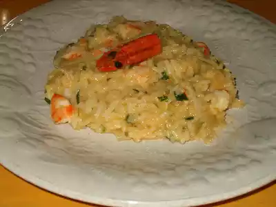 Risotto de camarão