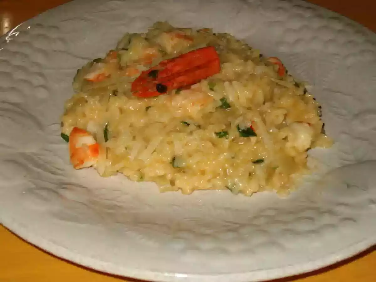 Risotto de camarão