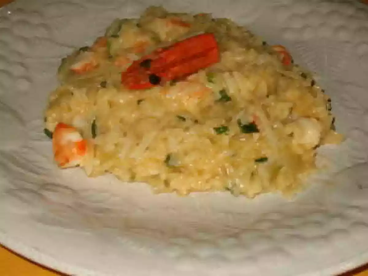 Risotto de camarão