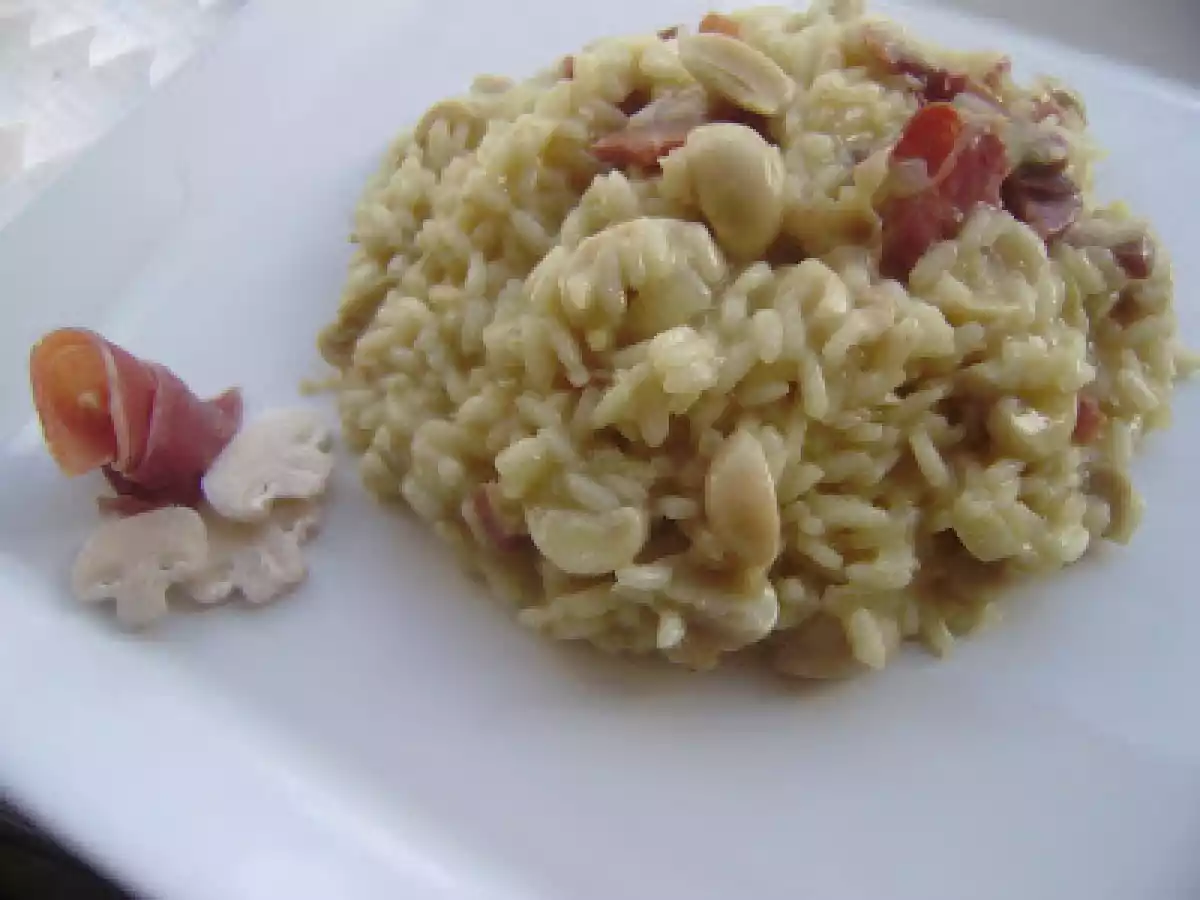 Risotto de Champinhons e Presunto Parma