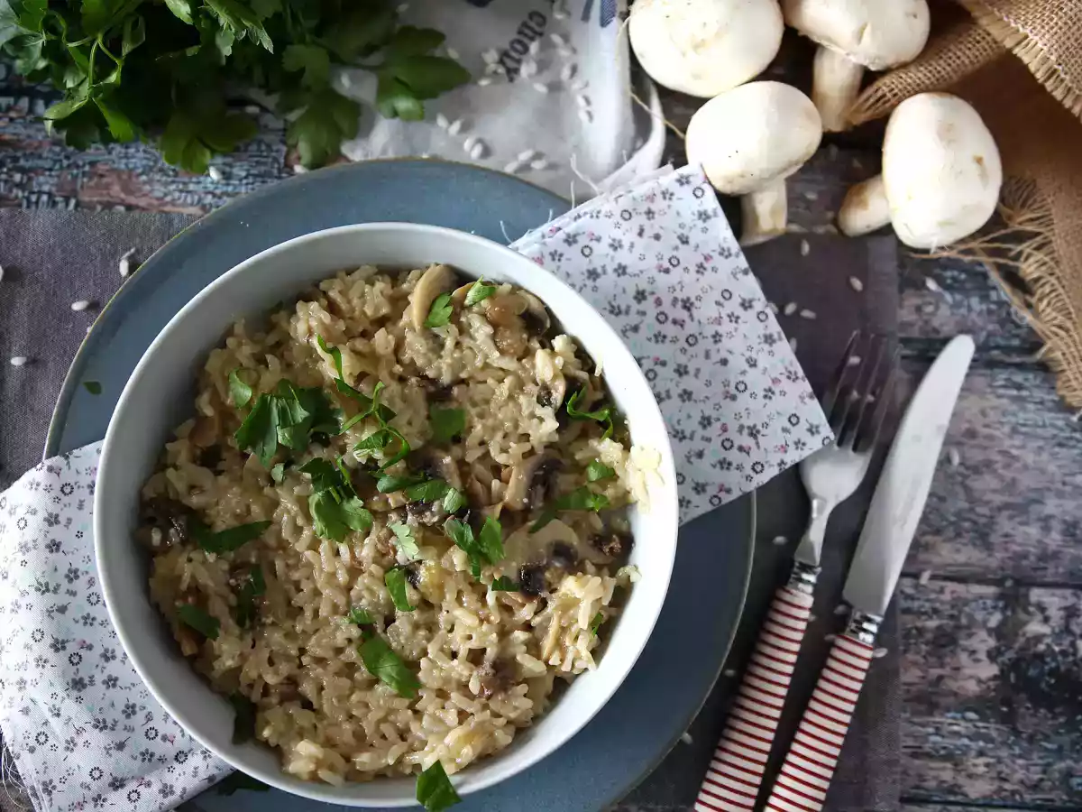 Risotto de cogumelos na pressão - foto 3