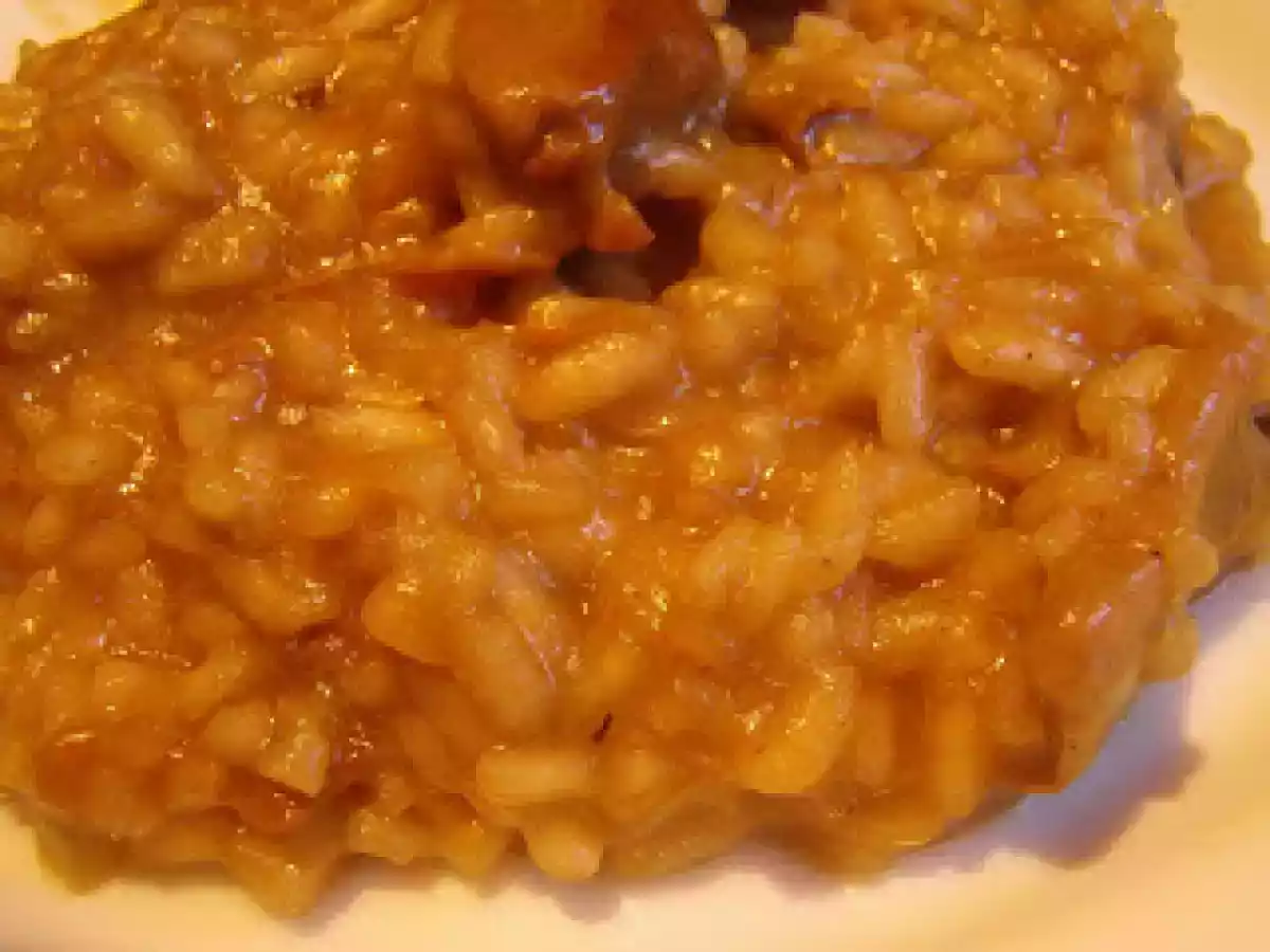 Risotto de cogumelos porcini