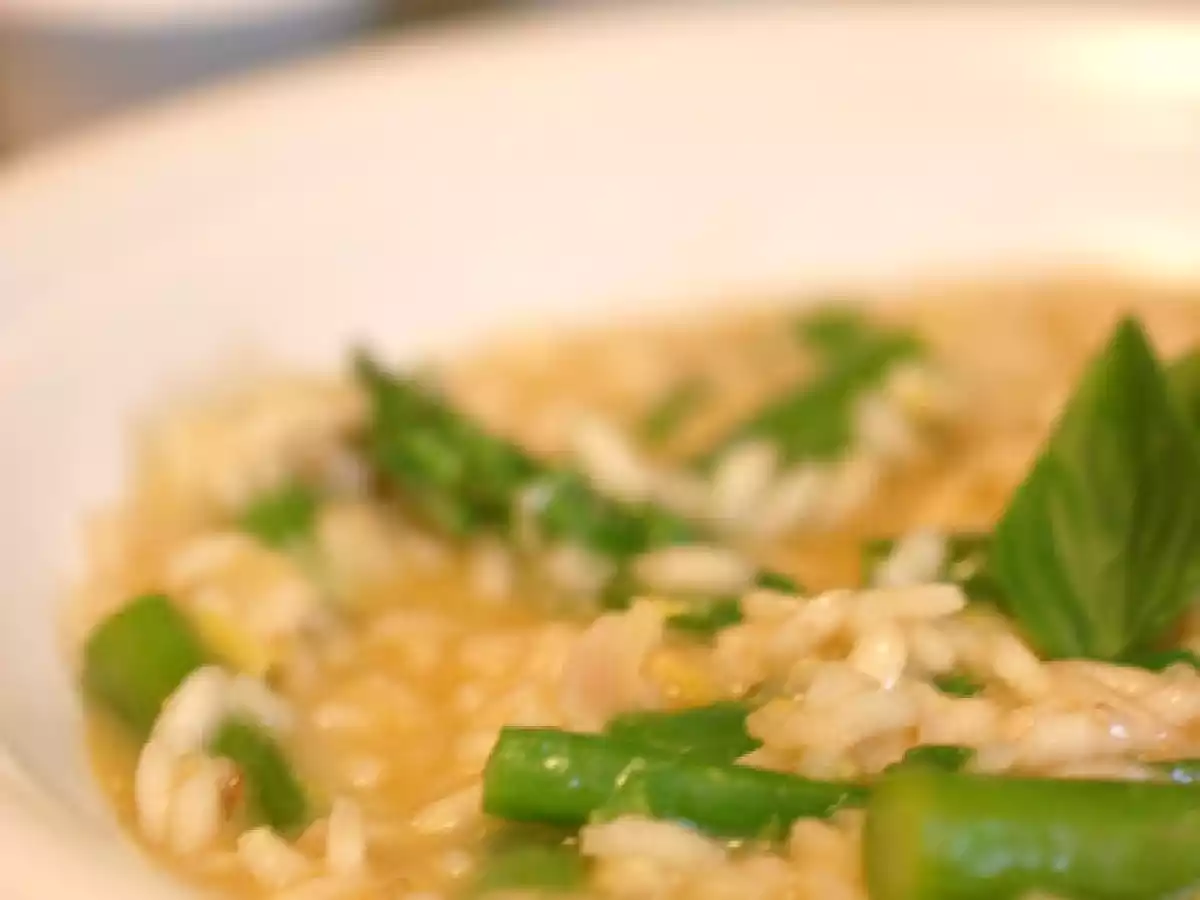 Risotto de Limão Siciliano e Aspargos Verdes