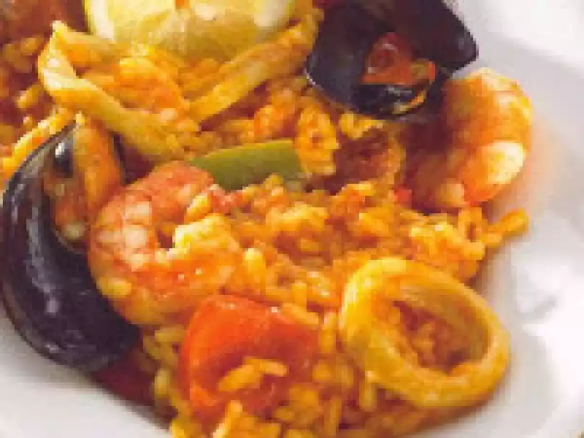 Risotto de marisco e chouriço