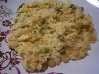 Risotto de pescada e camarão