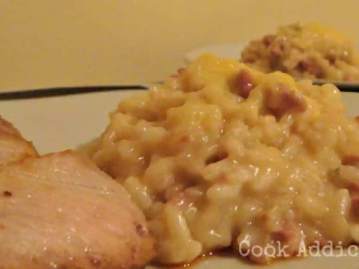 Risotto de salsicha fresca