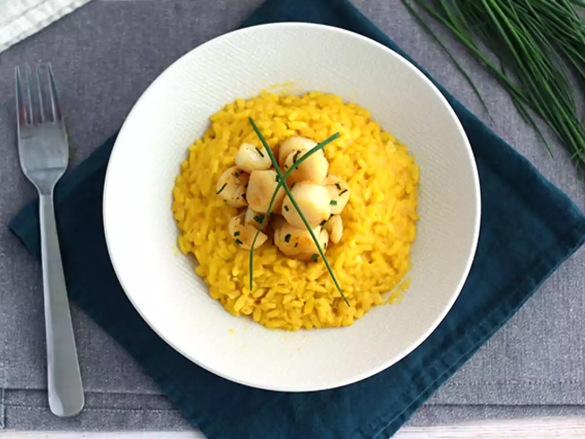 Risotto de Vieiras e açafrão - foto 3
