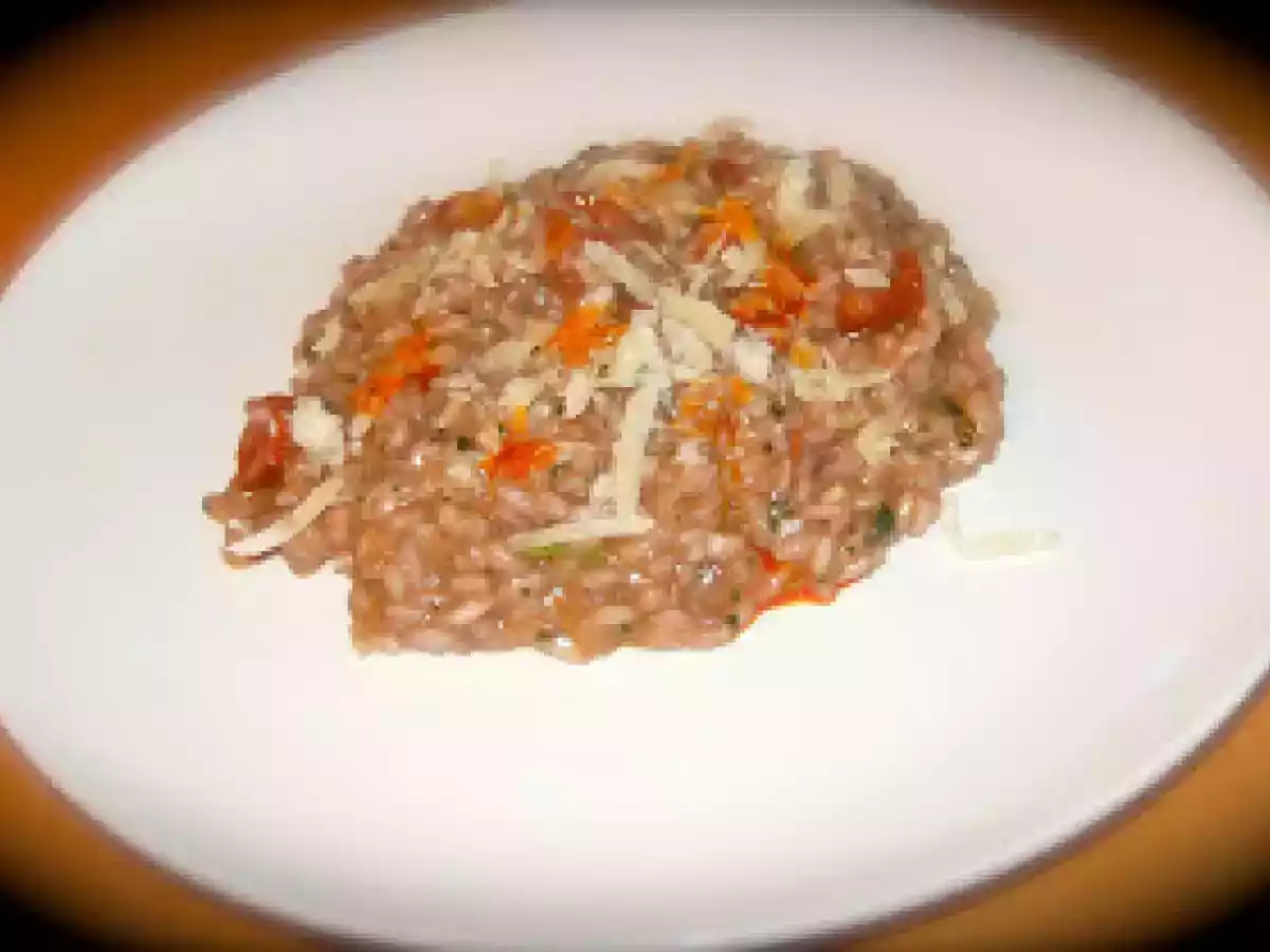 Risotto with Red Wine and Chorizo / Risoto com Chouriço e Vinho Tinto!