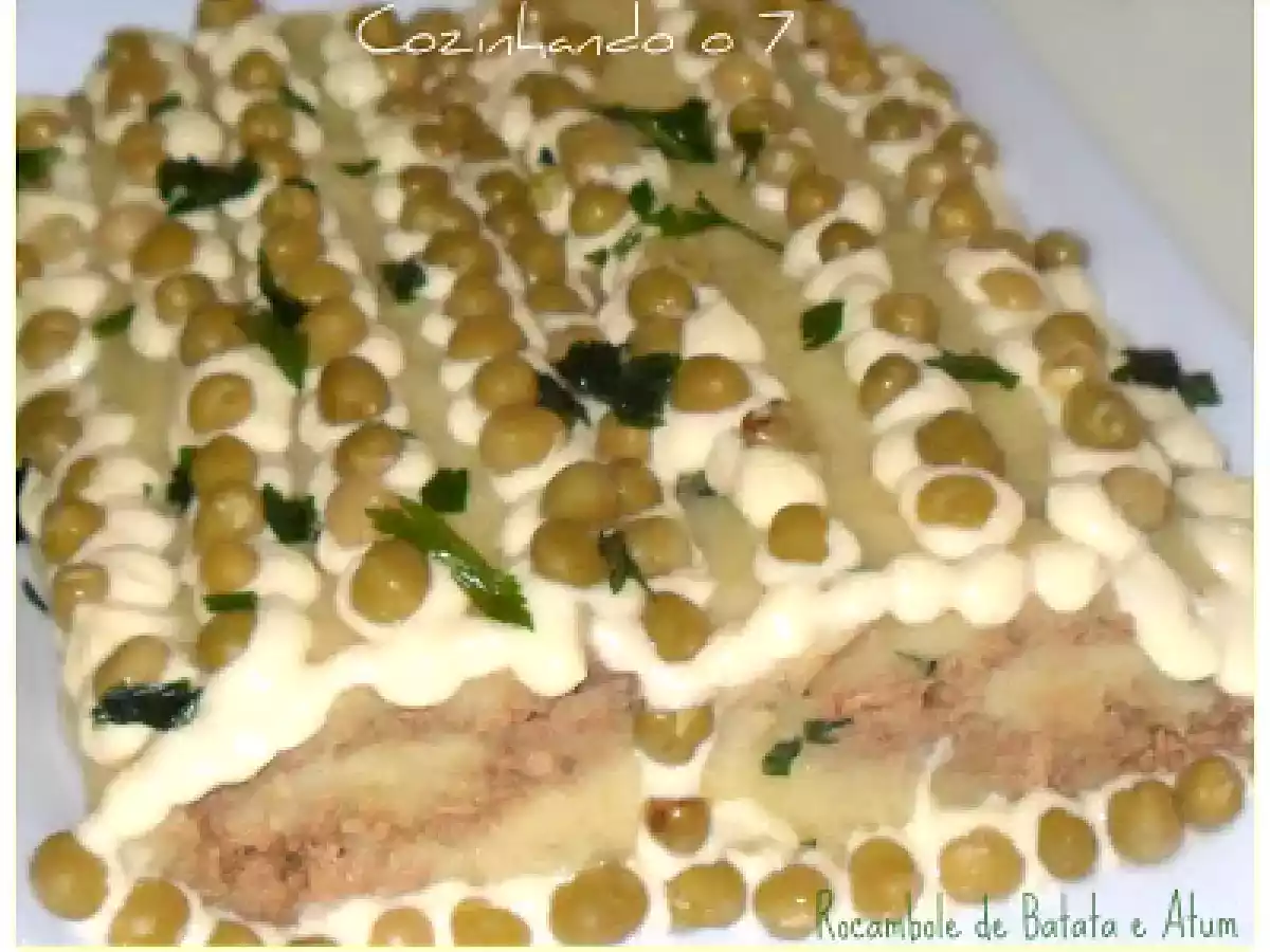Rocambole de Batata e Atum