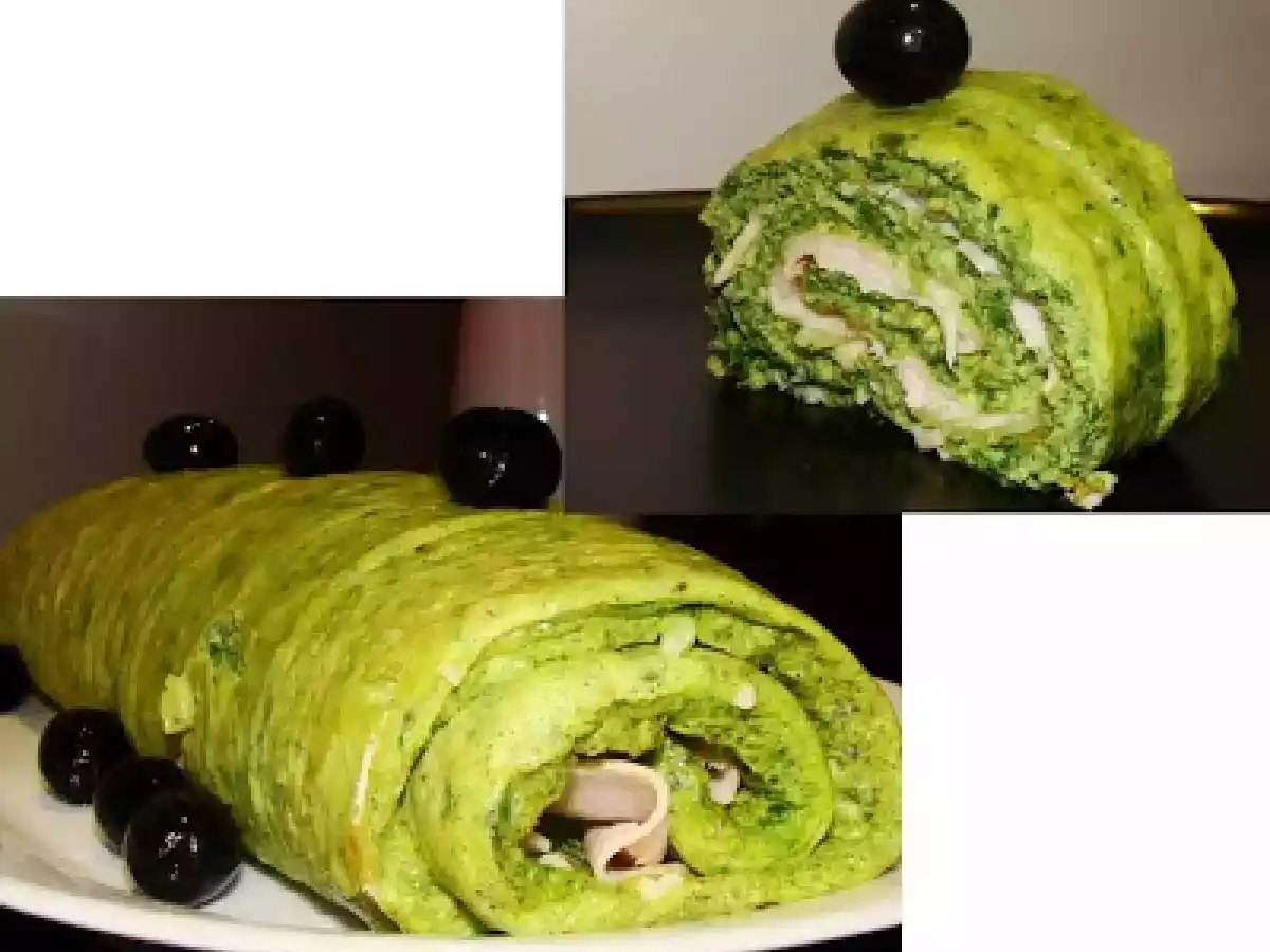 Rocambole de espinafres
