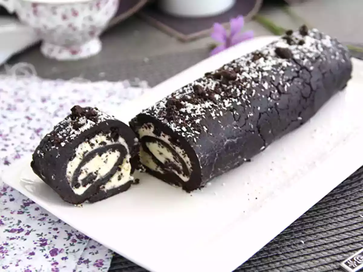 Rocambole de Oreo