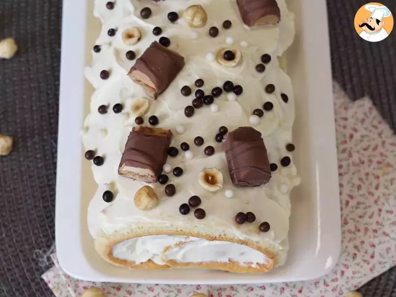 Rocambole sabor Kinder Bueno, um bolo festivo para datas especiais, foto 3