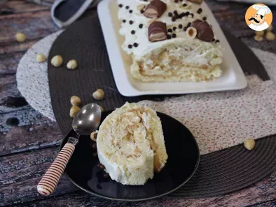 Rocambole sabor Kinder Bueno, um bolo festivo para datas especiais, foto 5