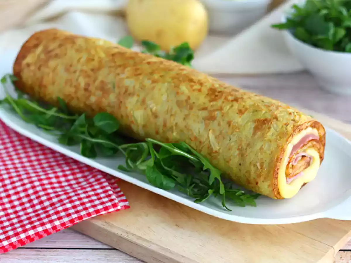 Rocambole salgado (de queijo Raclette, presunto e batatas) - foto 2