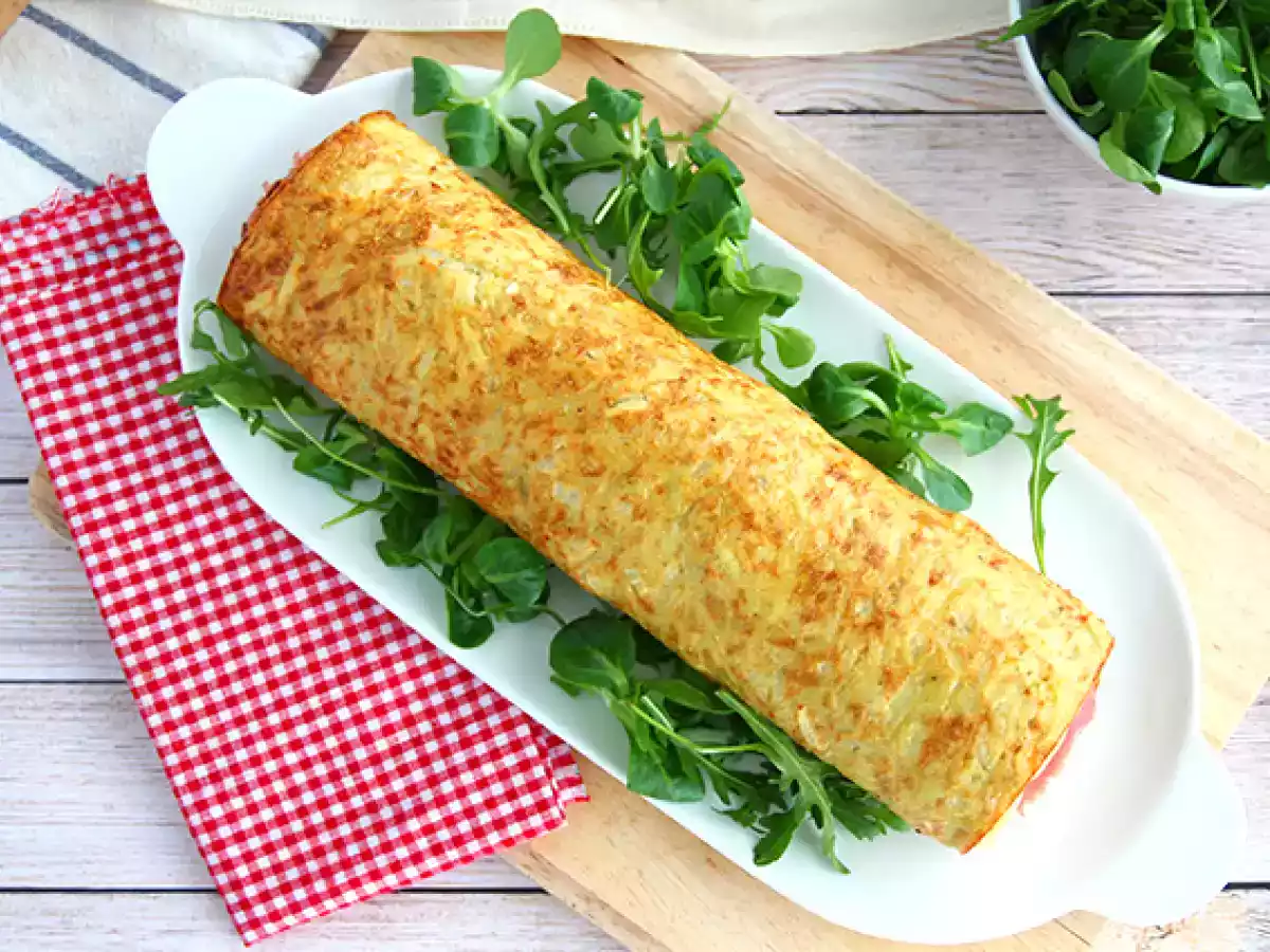 Rocambole salgado (de queijo Raclette, presunto e batatas) - foto 4