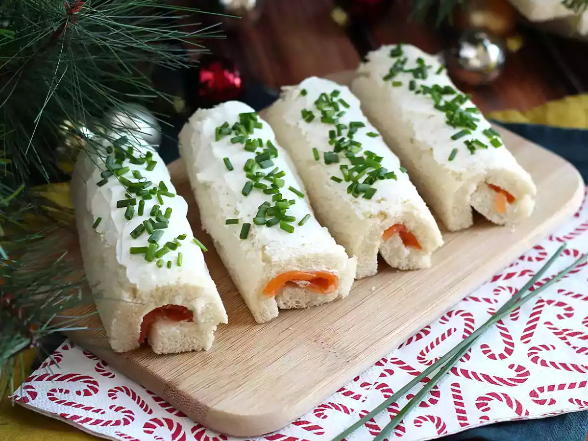 Rolinho de salmão (com pão de forma) - foto 3