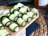 Rolinhos de curgete (abobrinha) e sardinha, foto 1
