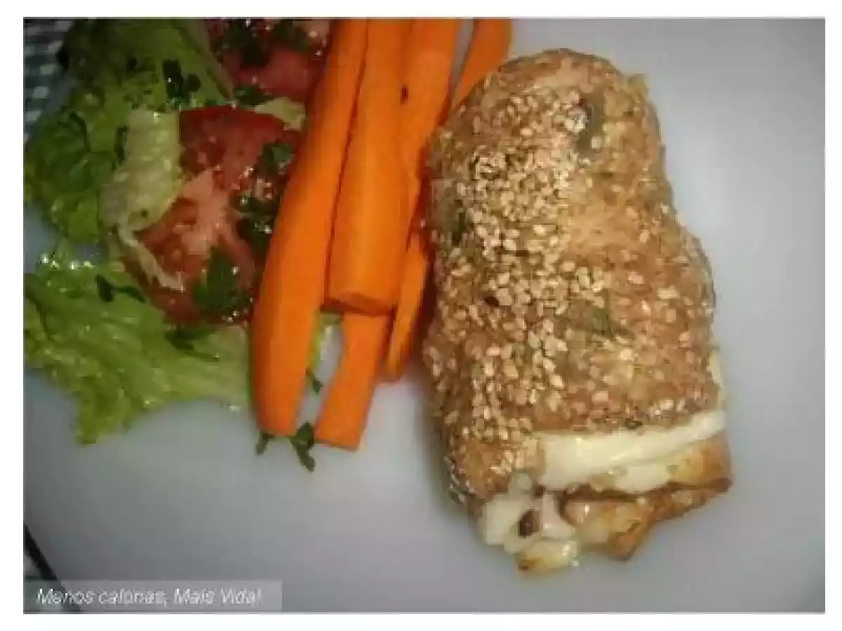 Rolinhos de Frango Recheados no Forno - foto 2