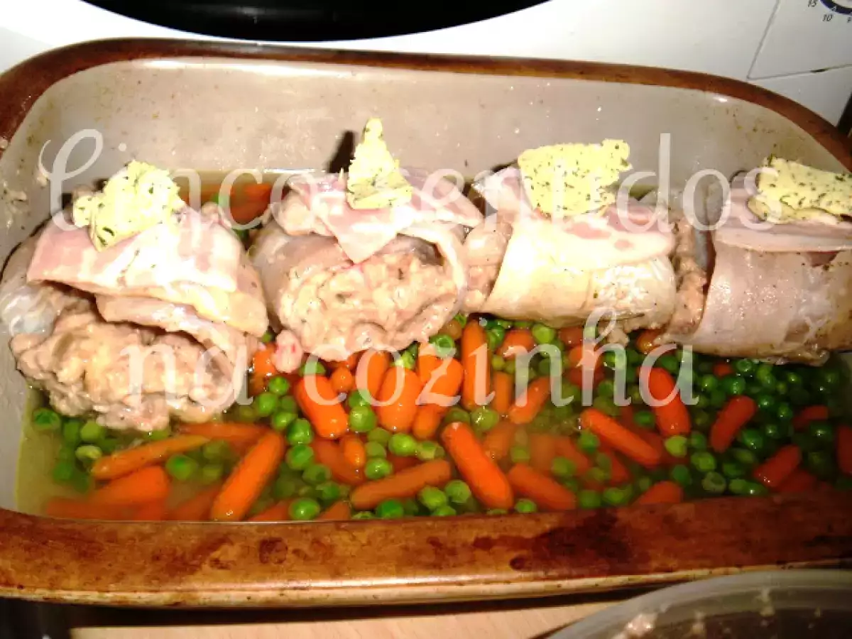 Rolinhos de peixe recheados com cogumelos - foto 2