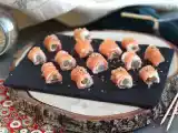 Rolinhos de salmão, queijo de cabra e aspargos, foto 2