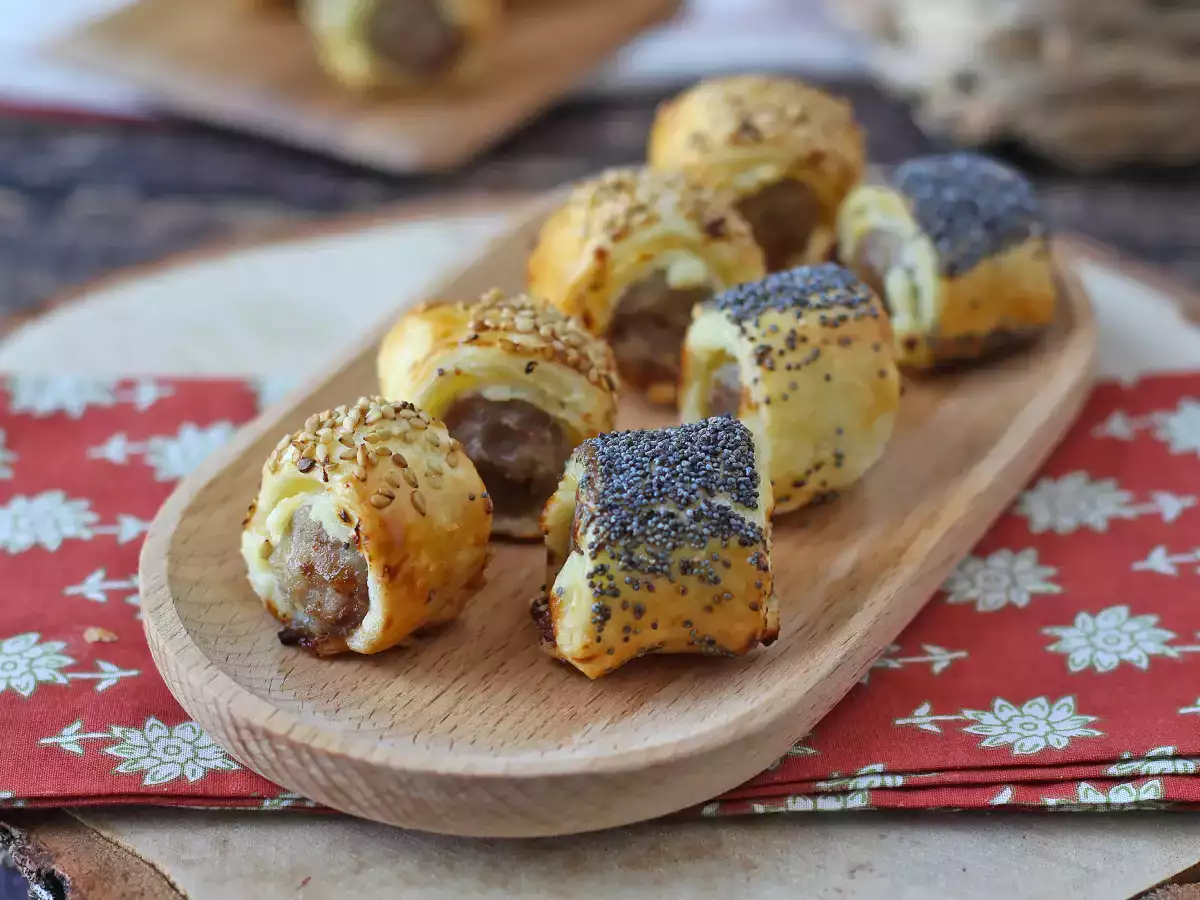 Rolinhos folhados de linguiça e queijo na Air Fryer - foto 6