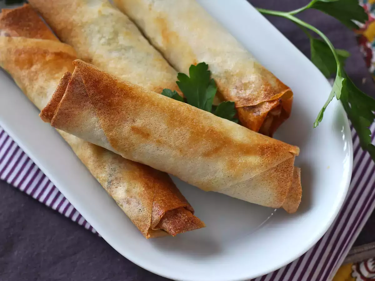 Rolinhos libaneses de queijo (Rikakats) na Air Fryer - foto 8