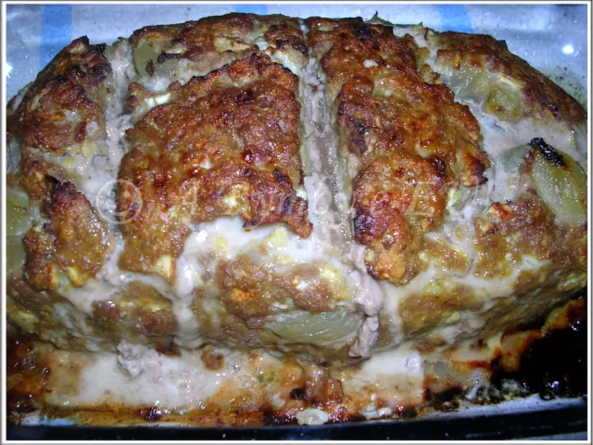 Rolo de carne com maçã e uvas acompanhado com Puré de Maçã - foto 3