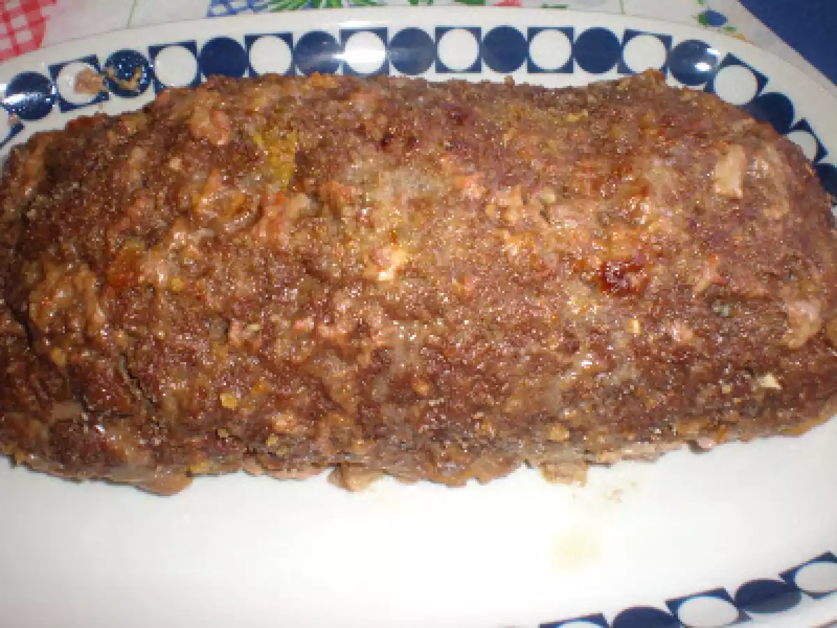Rolo de Carne com Ovos Cozidos e Bacon - foto 2