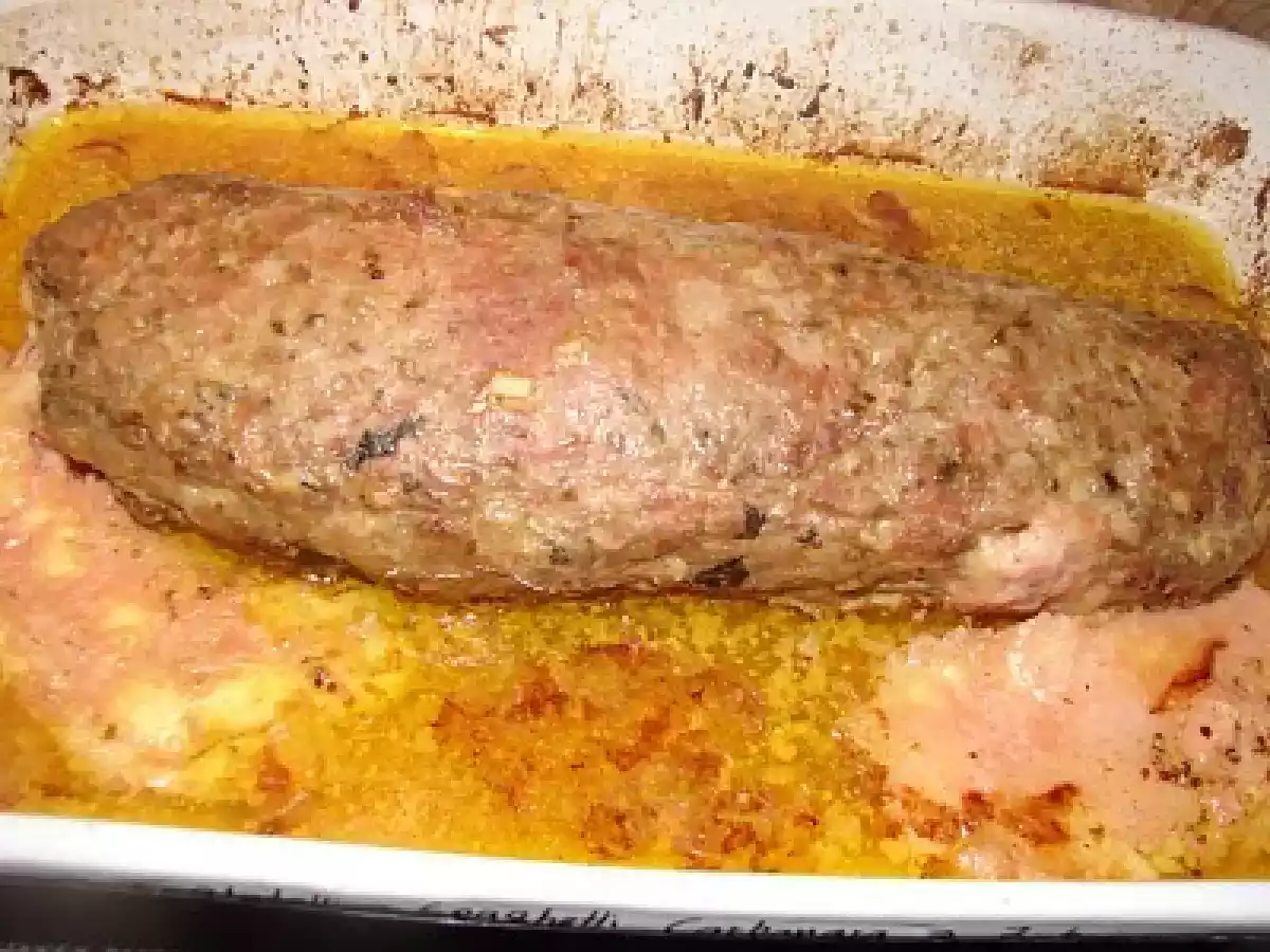 Rolo de carne com queijo e fiambre - foto 2
