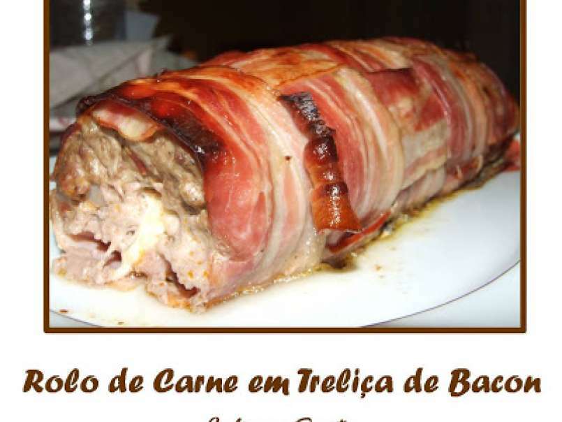Rolo de Carne em Treliça de Bacon - foto 4