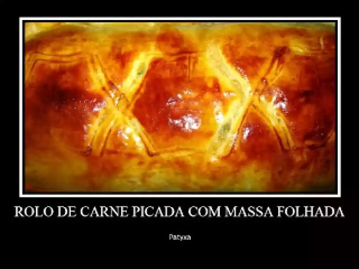 Rolo de Carne picada com massa folhada - foto 3